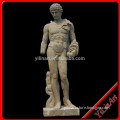 Custom order natural stone roman statue